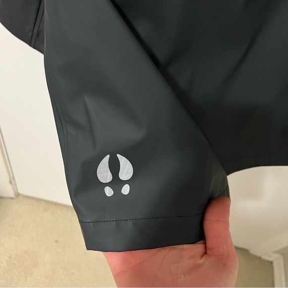 Fat Moose Hooded Rain Jacket Black /Green size Small - Picture 7 of 16